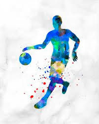 This art print of my original watercolor painting is also terrific. 48 Painted Sports Wall Art Ideas Sports Wall Art Wall Art Sports Art