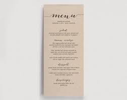 7 free sample birthday menu templates. Dinner Menu Template