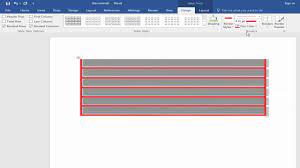 How To Add Or Change Table Border Color And Shading Color In Microsoft Word 2017 Youtube