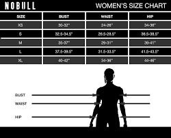 Womens Apparel Size Chart Nobull Support Center
