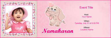 Order invitations and if the date (or venue) changes we will reprint your order free. Naming Ceremony Invitation Card For Baby Girl Indian Novocom Top