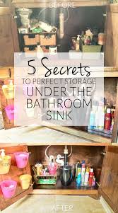 bathroom organization {under the sink