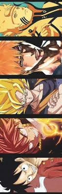 A series preview was simultaneously released along with the season 3 premiere of death battle!, while the series premiere was released on june 8th for sponsors. Anime Naruto X Ichigo X Luffy X Goku X Natsu Anime Bleach Anime Art Anime Crossover