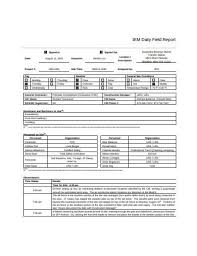 Big 2019 update now up. Free 7 Construction Field Report Samples In Pdf Ms Word