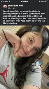 Update: SHE WAS FOUND!! PLEASE HELP US FIND QUINN. If anyone sees her  please contact Me. She didn't show up to school. She hasn't been back home.  We're worried sick.