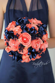 Marine Blue And Coral Reef Davids Bridal Wedding Bouquet Coral Wedding Decorations Blue Coral Weddings Coral Wedding Colors