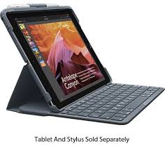 Logitech Black Slim Folio Keyboard For Ipad 5th And 6th Generation Ipad Keyboard Keyboard Case Logitech