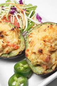 Chicken Stuffed Baked Avocados Recipe Baked Avocado Avocado Recipes Recipes