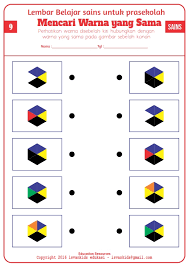 Kali ini pakdosen akan membahas tentang panca indera. Asah Otak Anak Dengan Mencari Warna Yang Sama Lembar Kerja 9 Printable Worksheet