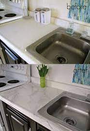 High Heels And Training Wheels Diy Counters Laminate To Marble For Only 25 Diy Counter Diy Home Improvement Faux Marble