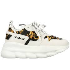 Check spelling or type a new query. Versace Outlet Baskets Chain Reaction 2 En Cuir Et Toile Imprimee Baskets Versace Femme Blanc Baskets Versace Dst030g Dt21 Giglio Fr