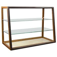 Art Deco Wooden Counter Top Display Showcase 1930s Europe Wooden Counter Crystal Room Decor Glass Cabinets Display