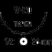 Covidien 8886301261 8886305953 Suture Reverse Cutting Needle C 16 Circle Taper Point V 20