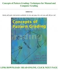 In, around london and around the uk. Download Pdf Concepts Of Pattern Grading Techniques For Manual And Computer Grading Full Pages
