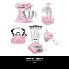 Pink Kitchen Appliances Clip Art Clipart Vector By Starcitydesigns 4 00 Pink Kitchen Appliances Pink Kitchen Kitchen Appliances