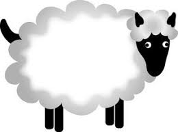 Black And White Sheep Clipart Sheep Clipart Clip Art With Images Black And White Cartoon Sheep Cartoon