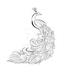 Peacock Motif Vector By Irishpiratequeen On Deviantart Peacock Drawing Beautiful Pencil Drawings Peacock Sketch