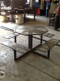 Metal Picnic Table Metal Picnic Tables Metal Table Welding Projects