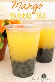 Mango Bubble Tea Recipe Saved By Grace Recipe Bubble Tea Recipe Boba Tea Recipe Milk Tea Recipes