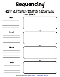 Sequencing Pdf Sequencing Worksheets 3rd Grade Writing Reading Classroom