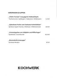 Kochwerk Zingst Unsere Aktuelle Speisekarte Facebook