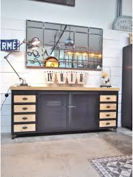 Meuble à plans avec tiroirs robustes destiné au rangement à plat de documents tels que plans, cartes, affiches. Buffet Industriel 8 Tiroirs Buffet Industriel Enfilade Industrielle Industriel