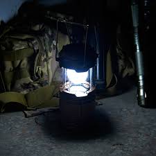 This lantern is a great, handheld size, perfect for campsites and young hikers. Solar Camping Lantern Lamp