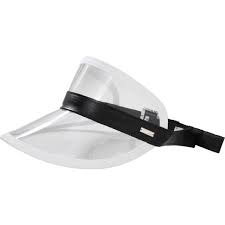 Fendi Clear Visor Visor Sun Visor Hat Black And White Hats