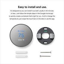 † † † common wire (c) not required in most cases, but. Google Nest Thermostat Smart Programmable Wi Fi Thermostat Charcoal Ga02081 Us The Home Depot