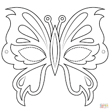 Disegno Di Maschera Di Farfalla Da Colorare Disegni Da Colorare E