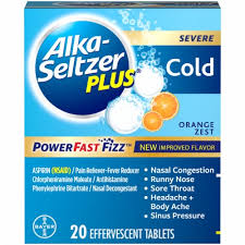 Sudafed pe pressure + pain; Alka Seltzer Plus Orange Zest Severe Cold Relief Tablets 20 Count 20 Ct Food 4 Less