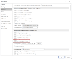 Word Won T Readability Check Anymore Microsoft Community