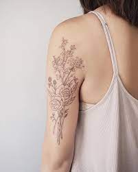 Forearms are most mobile part of the body, that means your tattoo can be easily so forearm flower tattoo is a unisex tattoo and you can wear it regardless of which ever gender you belong from. Placement And Style For Family Flowers Bouquet Or Wreath Or All Over Bouquet Tattoo Fine Line Tattoos Back Of Arm Tattoo