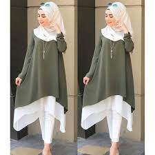 Model baju muslim lebaran modis dan trendy. Model Baju Atasan Wanita Terbaru Ahz43 Lengan Panjang Modis