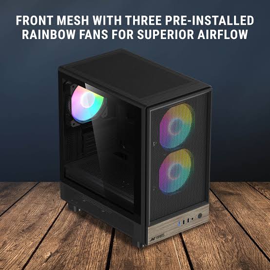  Ant Esports 300 Air Mini Mid-Tower Black thumbnail 3