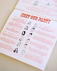 Set This At Each Table As A Conversation Starter Meet The Wedding Party Wedding Programs Wedding Planning Wedding Planner