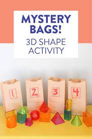 Free 3d Shape Activity Mystery Bags Susan Jones 3d Shapes Activities Shapes Activities Shape Activities Kindergarten
