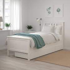 A calendar for better everyday. Hemnes Bettgestell Mit 2 Kasten Weiss Gebeizt Ikea Deutschland