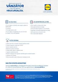 Contracte de munca in europa.cele mai bune conditi de salarizare si trai!!! Vanzator Focsani Str Cuza Voda Nr 35 F M Lidl Romania