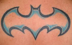 This logo shaped chest piece. Batman Symbol Tattoo Design By Piczeels