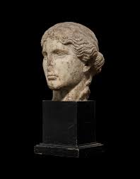A ROMAN MARBLE HEAD OF VENUS, CIRCA 1ST CENTURY A.D.