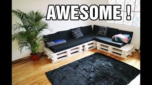 Thank you pinterest for opening my eyes to pallet wood and the possibilities it can offer! Making The Cutest Diy Pallet Couch Youtube
