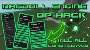 Ragdoll engine is a roblox game developed by mr_beanguy and launched in 2018. Updated New Ragdoll Engine Hack Script Crash Server Bomb Kill All Op Youtube
