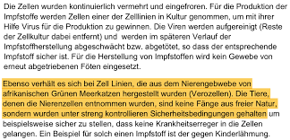 Nein Zellen Von Menschlichen Foten Und Affen Oder Glyphosat Sind Keine Inhaltsstoffe Von Impfungen