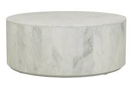 Elle Round Block Marble Coffee Table Urban Rhythm Marble Coffee Table Natural Wood Coffee Table Solid Coffee Table
