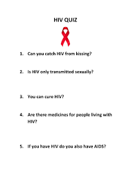 There's a lot of misinformation out there these viruses. Hiv Quiz Teaching Resources