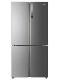 Buy Haier Htf 610dm7 American Style Freestanding Fridge Freezer A Energy Rating 90cm Wide Sil Freestanding Fridge Fridge Freezers American Fridge Freezers