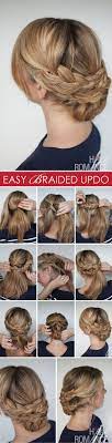Hairstyle How To Easy Braided Updo Tutorial Hair Romance Hair Styles Hair Romance Easy Braided Updo