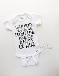 Funny Nurse Wine Baby Onesie Funny Newborn Onesie Etsy Funny Baby Shower Gifts Baby Shower Funny Funny Baby Onesies