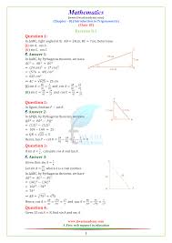 8 is geometric mean of 2 and 32. Ncert Solutions For Class 10 Maths Chapter 8 Introduction To Trigo
